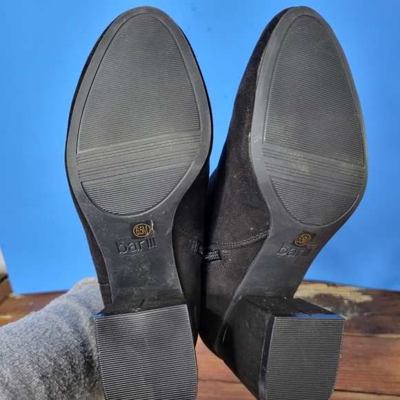 Bar lll Womens Ginaa Black Faux Suede Booties Shoes Size 6.5 - Picture 11 of 16